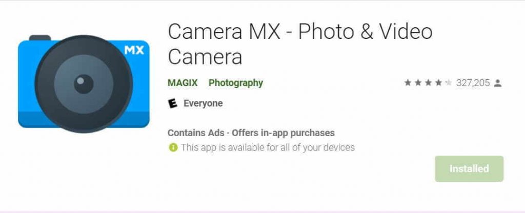 Camera-Mx-app-android