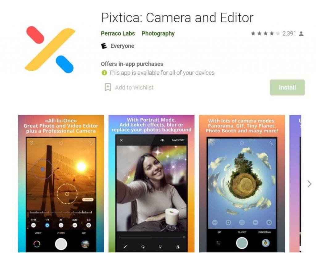 pixtica-camera-app-android