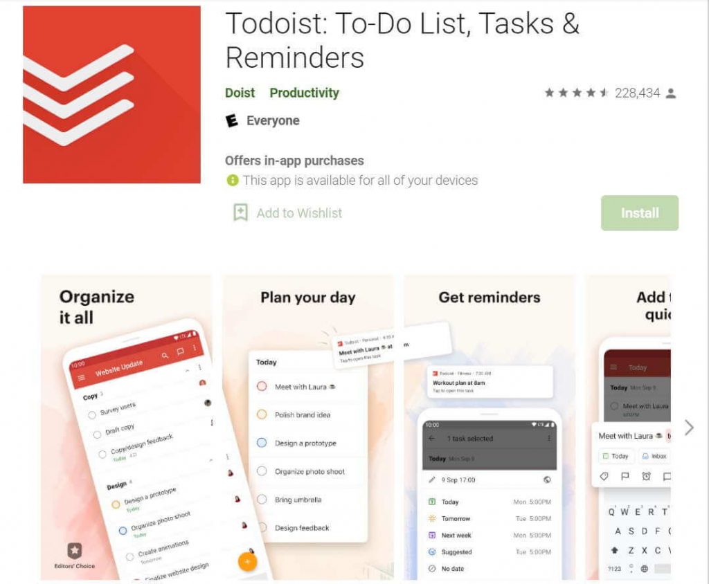 Todoist-best-task-manger-app