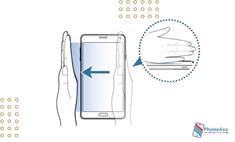 How to Take a Screenshot on Galaxy A32 using Palm swipe