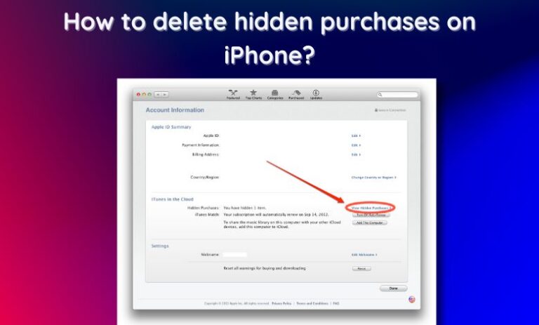 How to delete hidden purchases on iPhone
