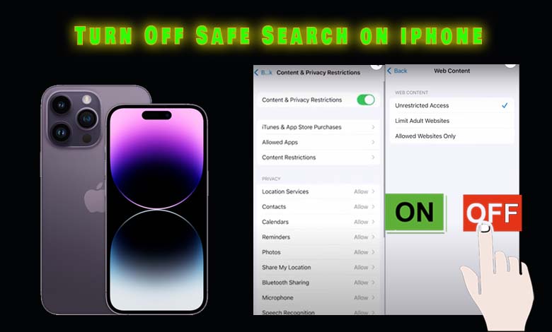 How to turn off SafeSearch on iPhone