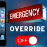 How to turn off emergency override on iPhone