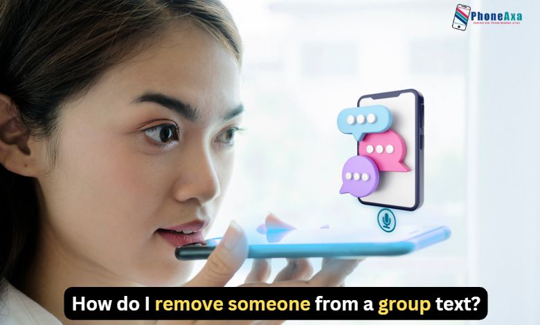 How do I remove someone from group